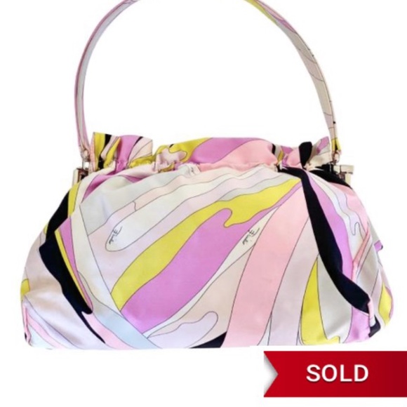 SOLD: Emilio Pucci Silk Vintage Handbag - Picture 1 of 15